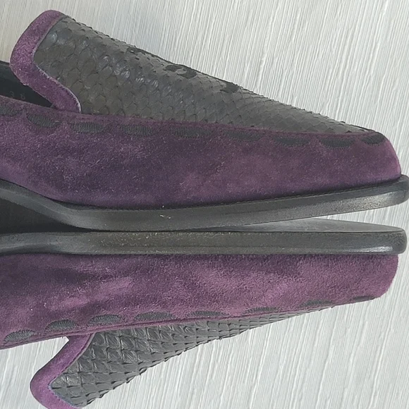 CASADEI Italian high quality luxury  monogram shoe 36 loafer slip on flat - Picture 6 of 17